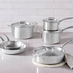 Essential Stainless Steel 10-Piece Cookware Set