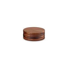 Gourmand Collection Petite Magnetic Wooden Trivet, Set of 4